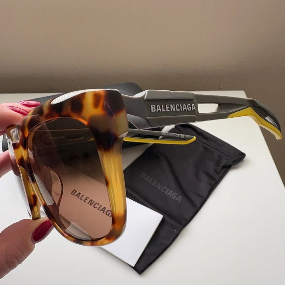 Balenciaga 55 mm square sunglasses, brand new